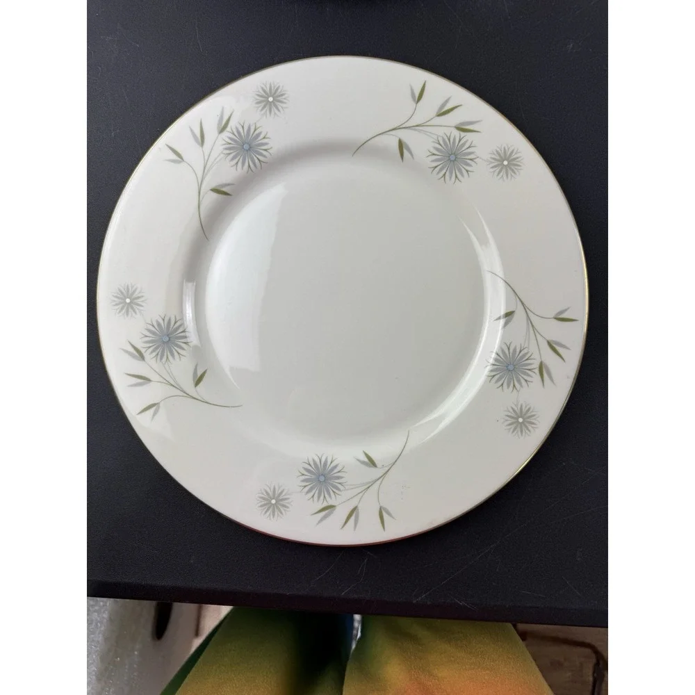 Haviland USA Laserre‎ Dinner Plates Floral Gold Trim Set of 3